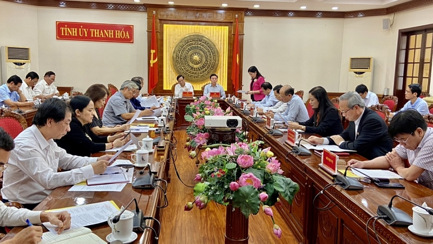 Đoàn công tác Trung ương Hội NCT Việt Nam làm việc với Thường trực Tỉnh ủy Thanh Hóa